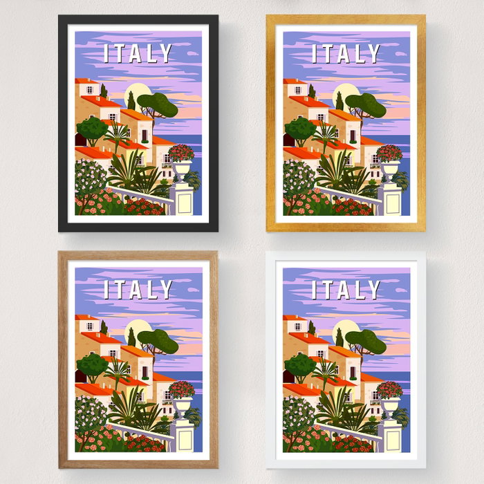 Wallity Italy - 2018 Póster A4 Decoración Hogar u Oficina Acabado Mate Satinado 21 x 29.7 cm